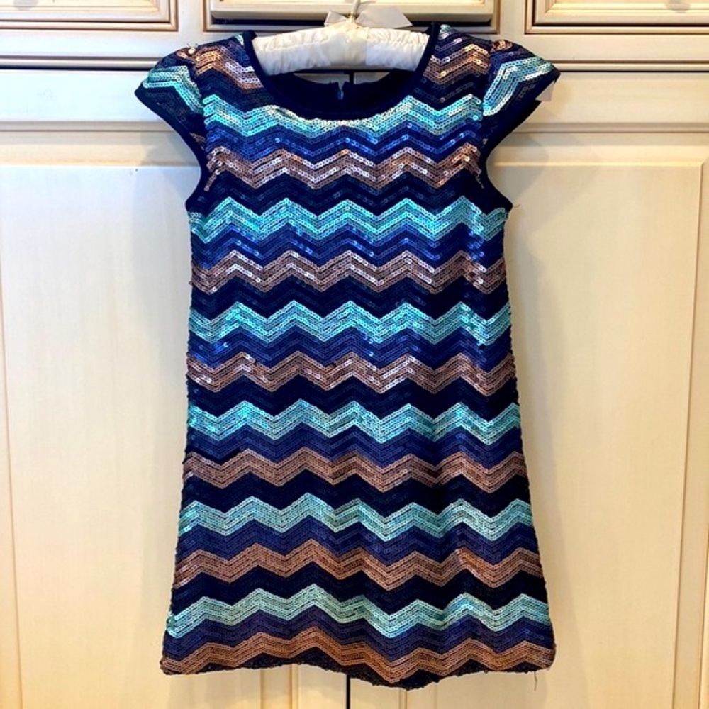 Pippa & Julie Sequined Girls Size 8 Dress